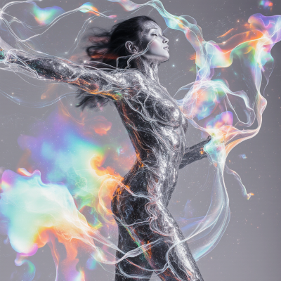 dancing_silver_woman_holographic_rainbow_colors_sparkle_ow2r4e9j6mi7vlofmq6w_1